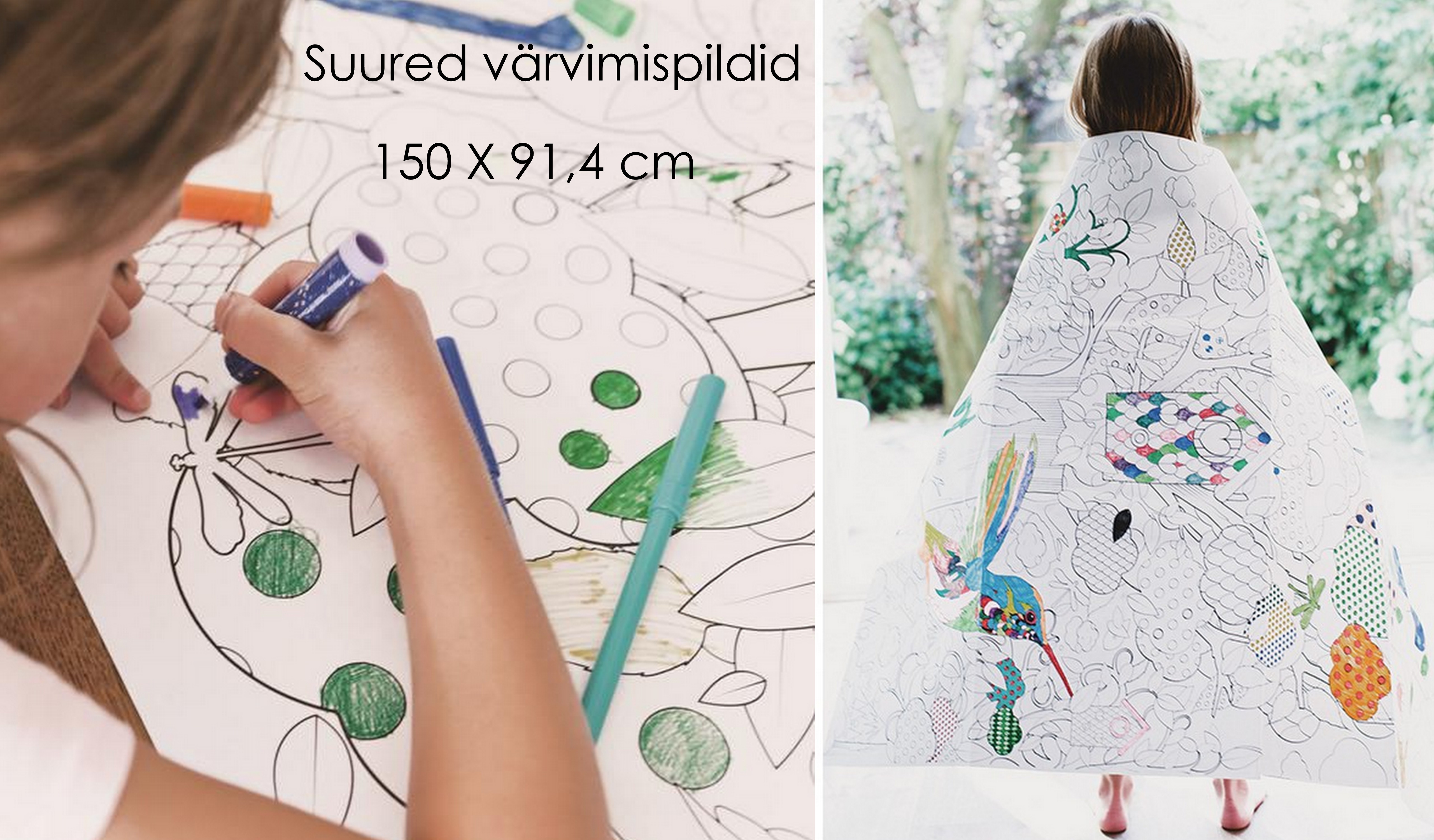 suured värmispostrid lastele