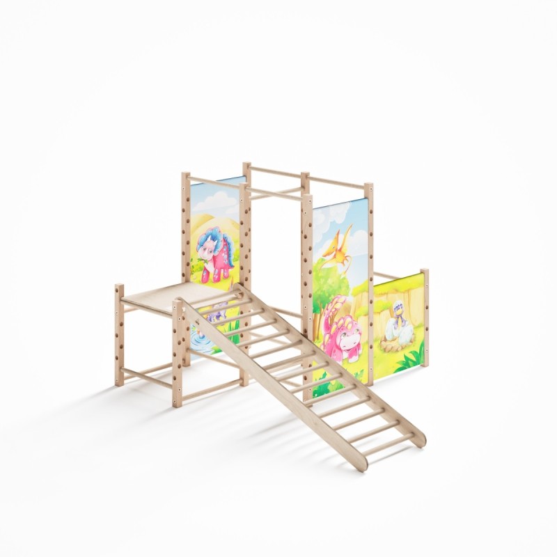 siseruumide ronimiskomplekt redelite ja värviliste katetega Kids Jungle