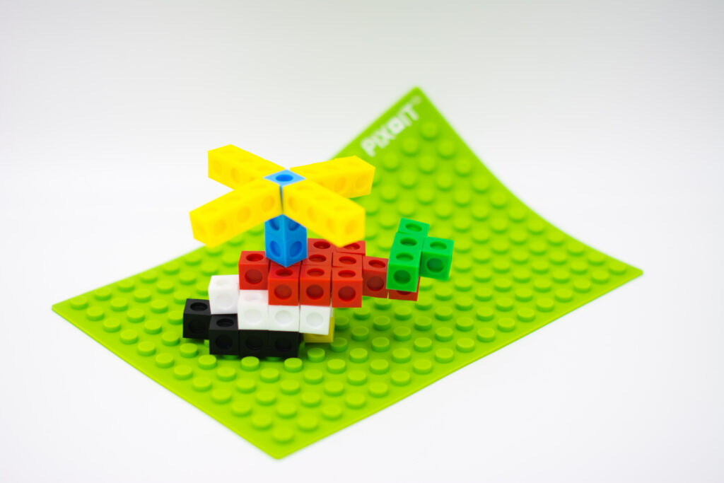 õppemäng pehmete klotsidega ja silikoonist mängualusega pix-it 